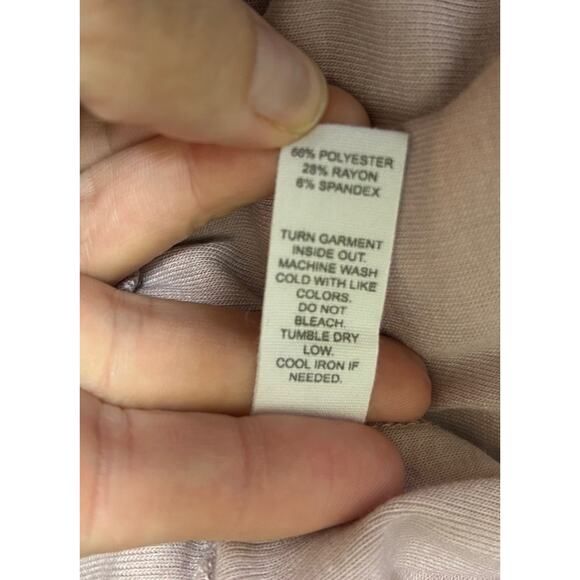 NWT $58 Danskin Women's Lilac Long Sleeve Quarter Button T-Shirt - Size XL - Picture 4 of 5